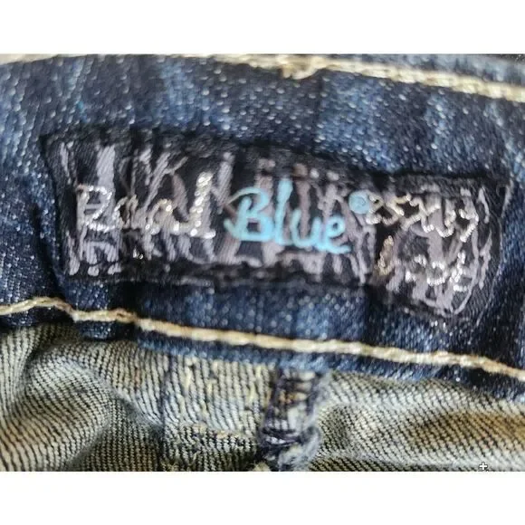 37  Royal Blue Women's Western Boot Cut Jeans Custom-Made 25x37 Plus/Tall Size - Picture 9 of 11